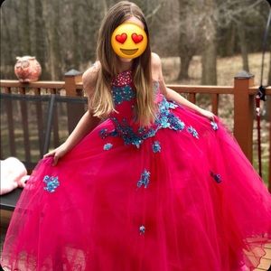 Big girls formal princess gown